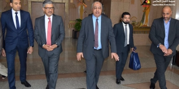 عبدالفتاح الجبالى يستقبل السفير الباكستاني بمدينة الإنتاج الاعلامى 1 - جريدة المساء