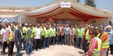 محافظ الجيزة يشهد توزيع ٩ أطنان من لحوم الأضاحي على ٥٢٦٨ أسرة من العاملين بهيئة النظافة والفئات الأولى بالرعاية 2 - جريدة المساء محافظ الجيزة يشهد توزيع ٩ أطنان من لحوم الأضاحي على ٥٢٦٨ أسرة من العاملين بهيئة النظافة والفئات الأولى بالرعاية 1 - جريدة المساء