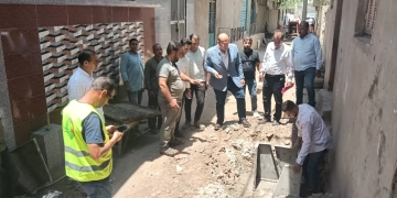 بالصور.. تفاصيل الجولة الميدانية لنائب محافظ الجيزة بمركز البدرشين 1 - جريدة المساء