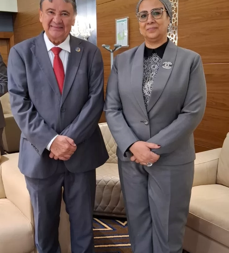 ضمن مشاركتها فى منتدى المساواة بالجزائر: المستشارة أمل عمار تلتقى وزير التنمية والأسرة ومكافحة الجوع بجمهورية البرازيل الاتحادية 19 - جريدة المساء