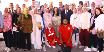وزيرة التضامن خلال افتتاح معرض ديارنا