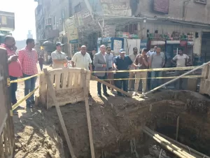 نائب محافظ الجيزة يتفقد مشروع الصرف الصحي بالمتربة والحفرية بأوسيم 37 - جريدة المساء