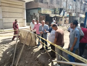 نائب محافظ الجيزة يتفقد مشروع الصرف الصحي بالمتربة والحفرية بأوسيم 31 - جريدة المساء