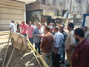 نائب محافظ الجيزة يتفقد مشروع الصرف الصحي بالمتربة والحفرية بأوسيم 33 - جريدة المساء