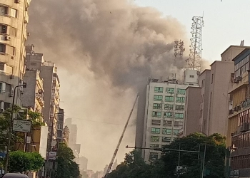 حريق سنترال رمسيس