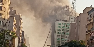 حريق سنترال رمسيس