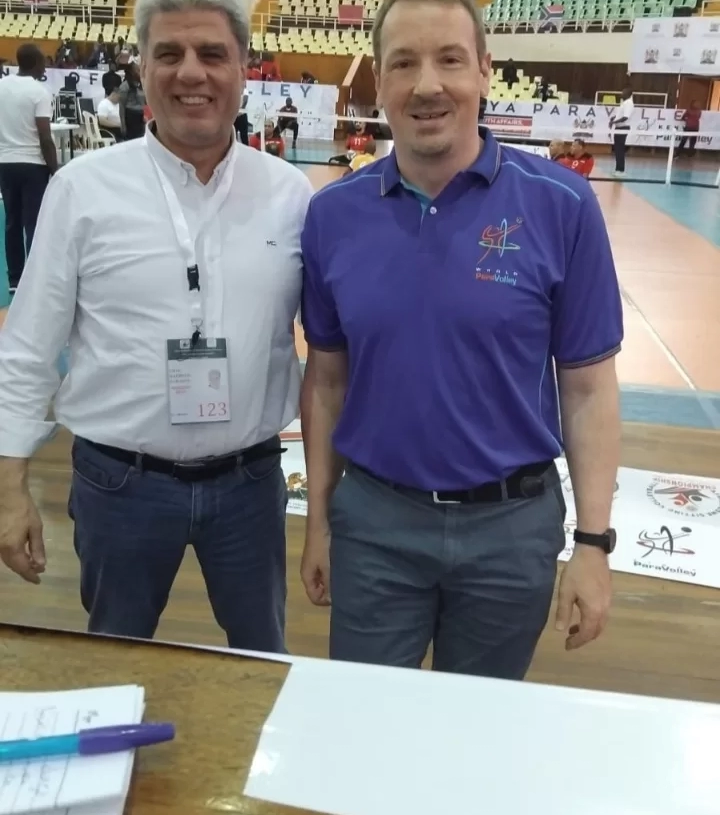 عماد رمضان يلتقي رئيس الاتحاد الدولي لكرة الطائرة البارالمبية لبحث تطوير اللعبة افريقيا 19 - جريدة المساء