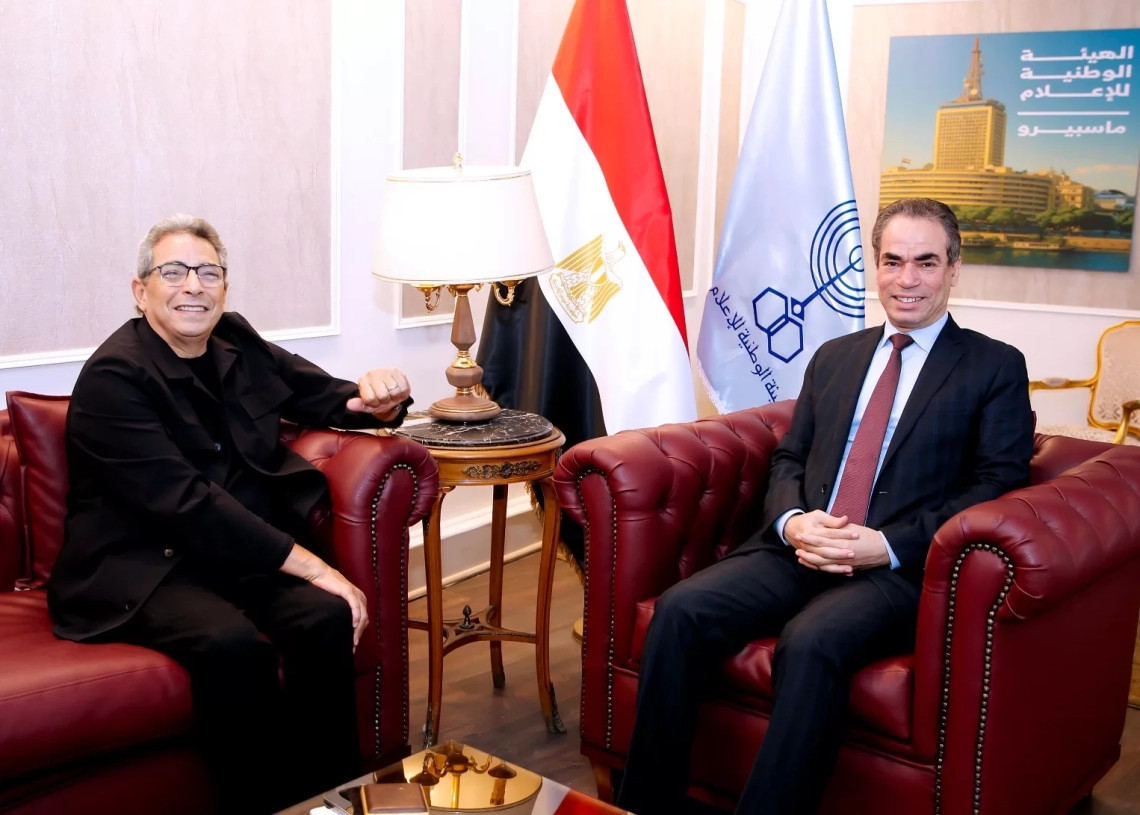 المسلمانى يستقبل محمود سعد بماسبيرو 17 - جريدة المساء