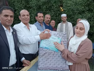 "لاشين" يشارك في حفل تكريم حفظة القرآن الكريم بقرية الأحراز بمناسبة المولد النبوي الشريف 33 - جريدة المساء