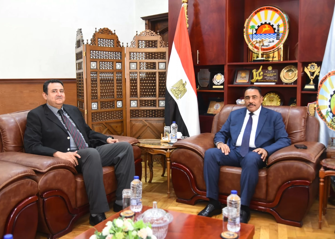 محافظ مطروح يستقبل الدكتور عمرو المصري رئيس جامعة مطروح الجديد 19 - جريدة المساء