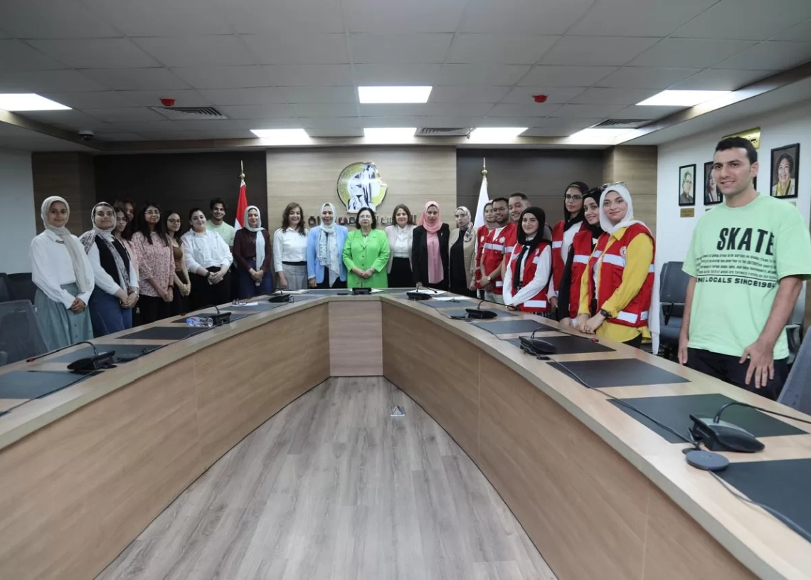القومي للمرأة يستقبل وفدا من طلاب جامعة الجلالة 19 - جريدة المساء
