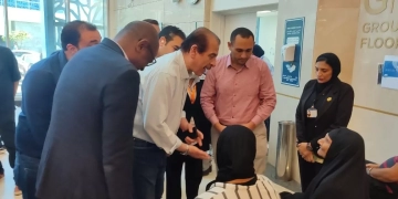 نائب وزير الصحة يتفقد منشآت السويس ويوجه بتطوير الخدمات 2 - جريدة المساء نائب وزير الصحة يتفقد منشآت السويس ويوجه بتطوير الخدمات 1 - جريدة المساء