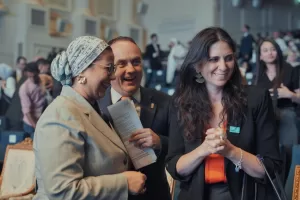 أمل عمار تشارك في حفل إطلاق الاستراتيجية الوطنية للشباب والرياضة 23 - جريدة المساء