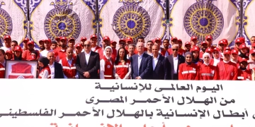 وفد مصري فلسطيني يتفقد مركز الهلال الأحمر بالعريش لدعم غزة 2 - جريدة المساء وفد مصري فلسطيني يتفقد مركز الهلال الأحمر بالعريش لدعم غزة 1 - جريدة المساء