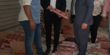 "تموين الجيزة" تضبط ٩ أطنان لانشون مجهول المصدر داخل مخزن مخالف بالطالبية 1 - جريدة المساء