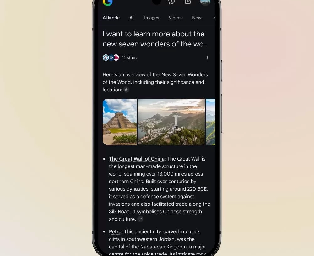 بحث Google: ميزة "AI Mode" الآن في الشرق الأوسط وشمال أفريقيا باللغة الإنجليزية 19 - جريدة المساء