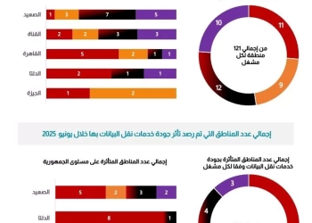 تنظيم الاتصالات يصدر تقرير جودة خدمات المحمول للربع الثاني 2025 31 - جريدة المساء