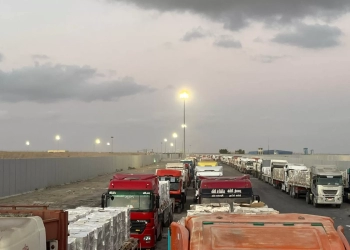 الهلال الأحمر المصرى على العهد يقدم مساعداته لغزة