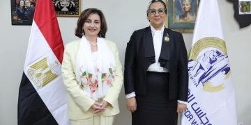 أمل عمار تلتقي المديرة التنفيذية لهيئة الأمم المتحدة للمرأة 1 - جريدة المساء