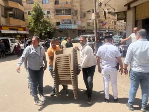 سيولة مرورية.. محافظة الجيزة تزيل إشغالات للمقاهي والباعة الجائلين بشارع سليم في فيصل(صور) 25 - جريدة المساء