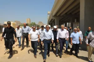 محافظ الجيزة يتفقد أعمال التطوير بمحيط مستشفى بولاق ومحطة مترو الجامعة 18 - جريدة المساء