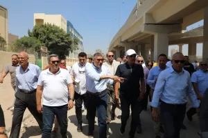 محافظ الجيزة يتفقد أعمال التطوير بمحيط مستشفى بولاق ومحطة مترو الجامعة 22 - جريدة المساء