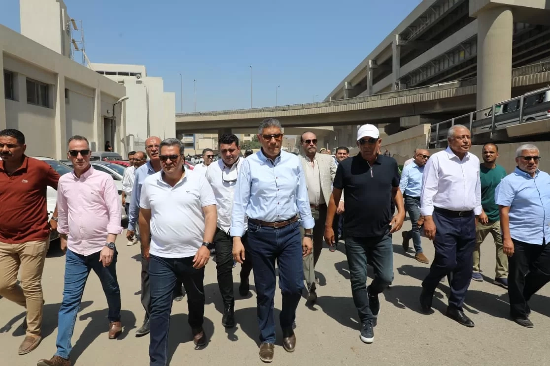 محافظ الجيزة يتفقد أعمال التطوير بمحيط مستشفى بولاق ومحطة مترو الجامعة 16 - جريدة المساء