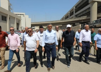 محافظ الجيزة يتفقد أعمال التطوير بمحيط مستشفى بولاق ومحطة مترو الجامعة 17 - جريدة المساء