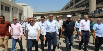 محافظ الجيزة يتفقد أعمال التطوير بمحيط مستشفى بولاق ومحطة مترو الجامعة 1 - جريدة المساء