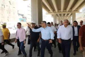 محافظ الجيزة يتفقد أعمال التطوير بمحيط مستشفى بولاق ومحطة مترو الجامعة 34 - جريدة المساء