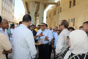 محافظ الجيزة يتفقد أعمال التطوير بمحيط مستشفى بولاق ومحطة مترو الجامعة 44 - جريدة المساء