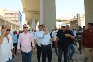 محافظ الجيزة يتفقد أعمال التطوير بمحيط مستشفى بولاق ومحطة مترو الجامعة 52 - جريدة المساء