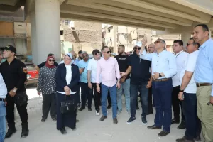 محافظ الجيزة يتفقد أعمال التطوير بمحيط مستشفى بولاق ومحطة مترو الجامعة 48 - جريدة المساء