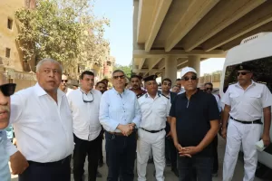 محافظ الجيزة يتفقد أعمال التطوير بمحيط مستشفى بولاق ومحطة مترو الجامعة 50 - جريدة المساء