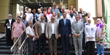  نائب وزير الصحة ورئيس هيئة التأمين الصحي تفقدا اعمال تطوير مستشفى أطفال مصر والتأكد من وجودة الخدمات الطبية 1 - جريدة المساء