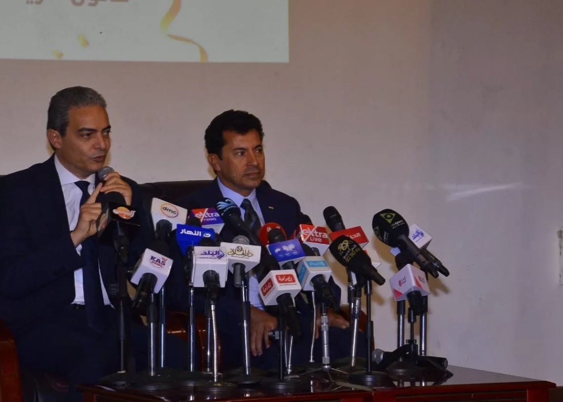 صبحي وسعده يقدمان نموذجًا للعمل المؤسسي في المؤتمر الإعلامي لقانون الرياضة الجديد 19 - جريدة المساء