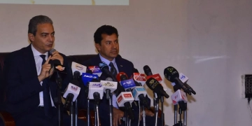 صبحي وسعده يقدمان نموذجًا للعمل المؤسسي في المؤتمر الإعلامي لقانون الرياضة الجديد 1 - جريدة المساء