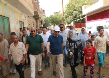 محافظ المنيا يعاين قطعة أرض بمطاي لدراسة تخصيصها لإقامة مركز شباب 17 - جريدة المساء