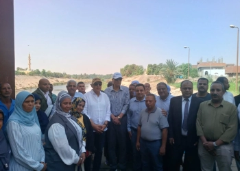 وزير الرى ومحافظ أسوان يتفقدان محطة رى مشروع وادى النقرة 16 - جريدة المساء