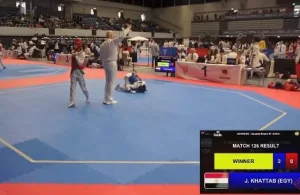 جنى خطاب تطيح بلاعبة الكيان الإسرائيلى فى بطولة ألمانيا المفتوحة للتايكوندو 21 - جريدة المساء