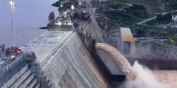 توقف المياه أعلى الممر الأوسط لسد النهضة ..لأول مرة 1 - جريدة المساء