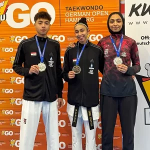 جنى خطاب تطيح بلاعبة الكيان الإسرائيلى فى بطولة ألمانيا المفتوحة للتايكوندو 25 - جريدة المساء