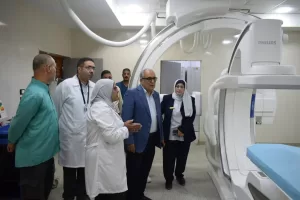 رئيس "التأمين الصحي" يتفقد مركز أورام ومستشفى مدينة نصر 23 - جريدة المساء