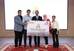 تخريج الطلاب الملتحقين بالبرنامج الصيفى للتكنولوجيات المساعدة للأشخاص ذوي الإعاقة 19 - جريدة المساء