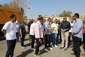 محافظ الجيزة يتفقد مشروعات الطرق والمداخل للمتحف المصري الكبير ومطار سفنكس 30 - جريدة المساء محافظ الجيزة يتفقد مشروعات الطرق والمداخل للمتحف المصري الكبير ومطار سفنكس 29 - جريدة المساء