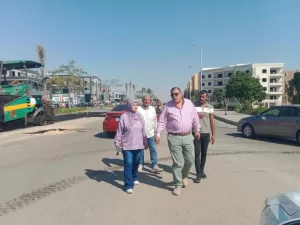 رئيس جهاز الشروق يتابع أعمال توسعة طريق الحرية 21 - جريدة المساء