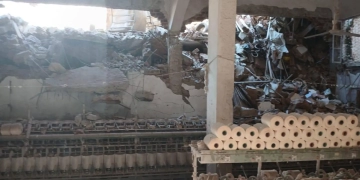 صرف 400 ألف جنيه لأسرة كل متوفي في حادث مصنع بالمحلة 1 - جريدة المساء انهيار جزء من المصنع