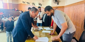 رئيس جامعة الدلتا التكنولوجية يهنيء الطلاب ببداية العام الجديد 2 - جريدة المساء رئيس جامعة الدلتا التكنولوجية يهنيء الطلاب ببداية العام الجديد 1 - جريدة المساء