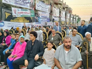 آلاف الأهالي يهتفون للوطن في مؤتمر حاشد تأييدًا للواء عبد الله لاشين بقرية الحمادين 33 - جريدة المساء