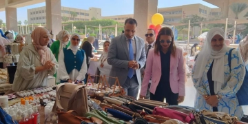 "التضامن" تفتتح معرض الأسر المنتجة بجامعة حلوان 2 - جريدة المساء "التضامن" تفتتح معرض الأسر المنتجة بجامعة حلوان 1 - جريدة المساء